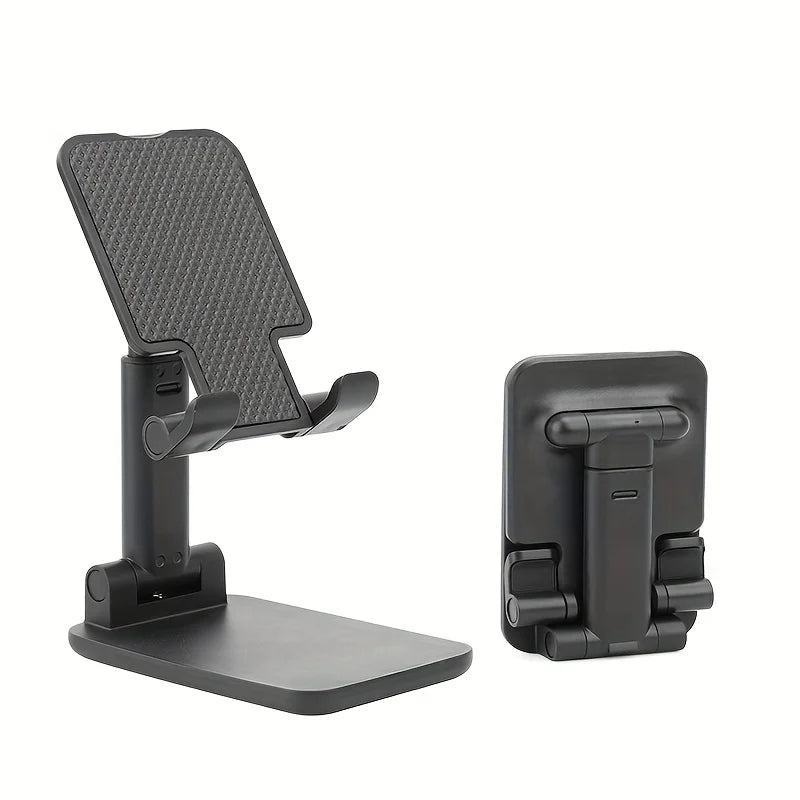 Adjustable Foldable Phone Tablet Stand Portable Desk Holder Universal Compatible Cellphone Mount Sturdy Non Slip Base For Live Stream Office Study Travel Binge Watching Home