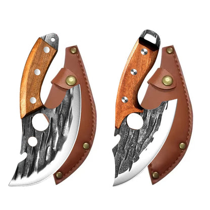 Multifunctional Knife Forged Kitchen Knife Stainless Steel Meat Cleaver Boning Knife with Bottle Opener Pocket With Knife Cover