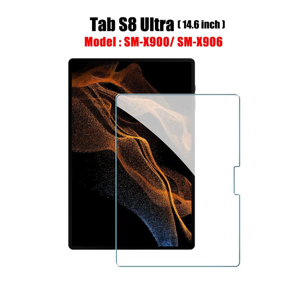 Tempered Glass Screen Protector For Samsung Galaxy Tab S6 Lite A9 Plus S8 S9 Plus Ultra S7 Fe S9 Fe 12.4 A8 S10 S11 Film