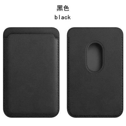 For Magsafe Magnetic Leather Wallet Case For iPhone  17 16 15 14 13 12 11 8  Samsung Huawei Card Holder with Magnet Covers