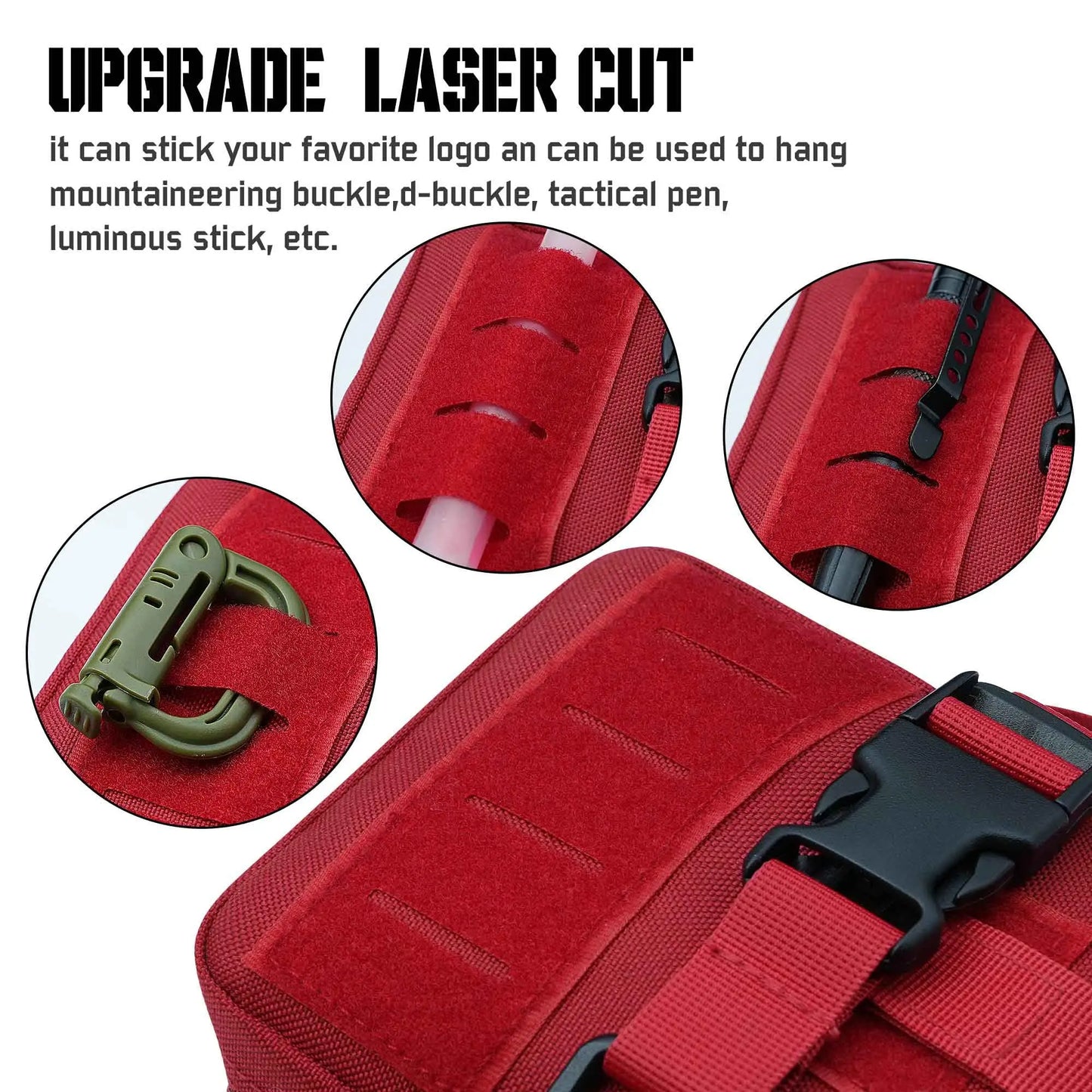 Upgrade Molle Rip Away Ifak Pouch, Tactical Small Belt First Aid Pouch Medical Utility EMT Pouch Only