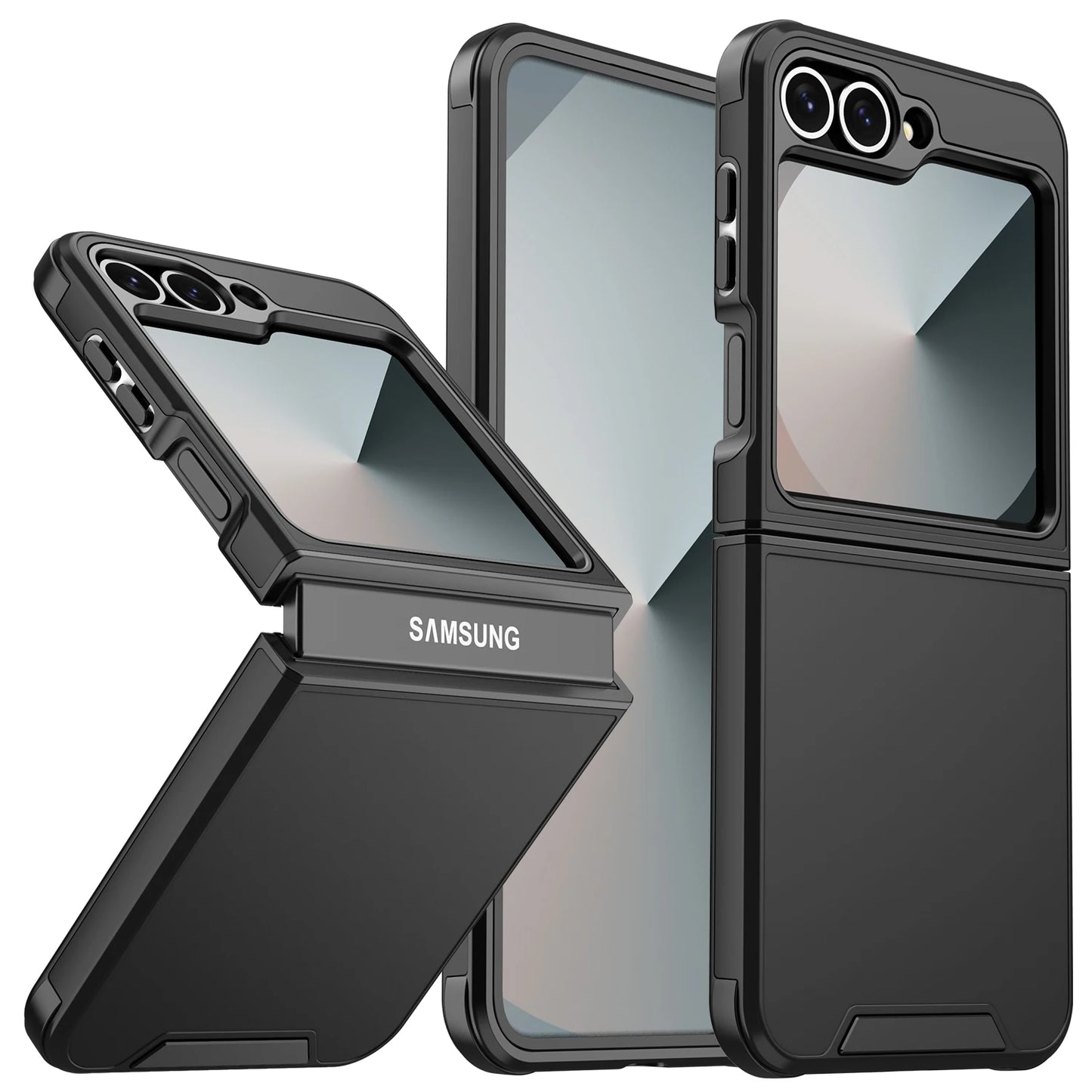 Luxury Original Official Slim Matte Protect Phone Case Samsung Galaxy Z Flip 7 8 6 5 4  For Wireless Charging Shockproof Cover