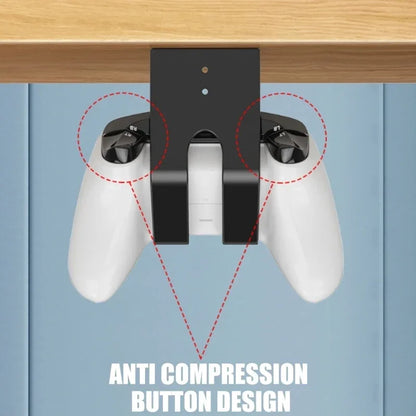 2pcs/4pcs ABS Under Table Game Controller Rack Game Console Storage Base Headset Holder Stand for Sony Xbox Switch PS5/PS4 Mount