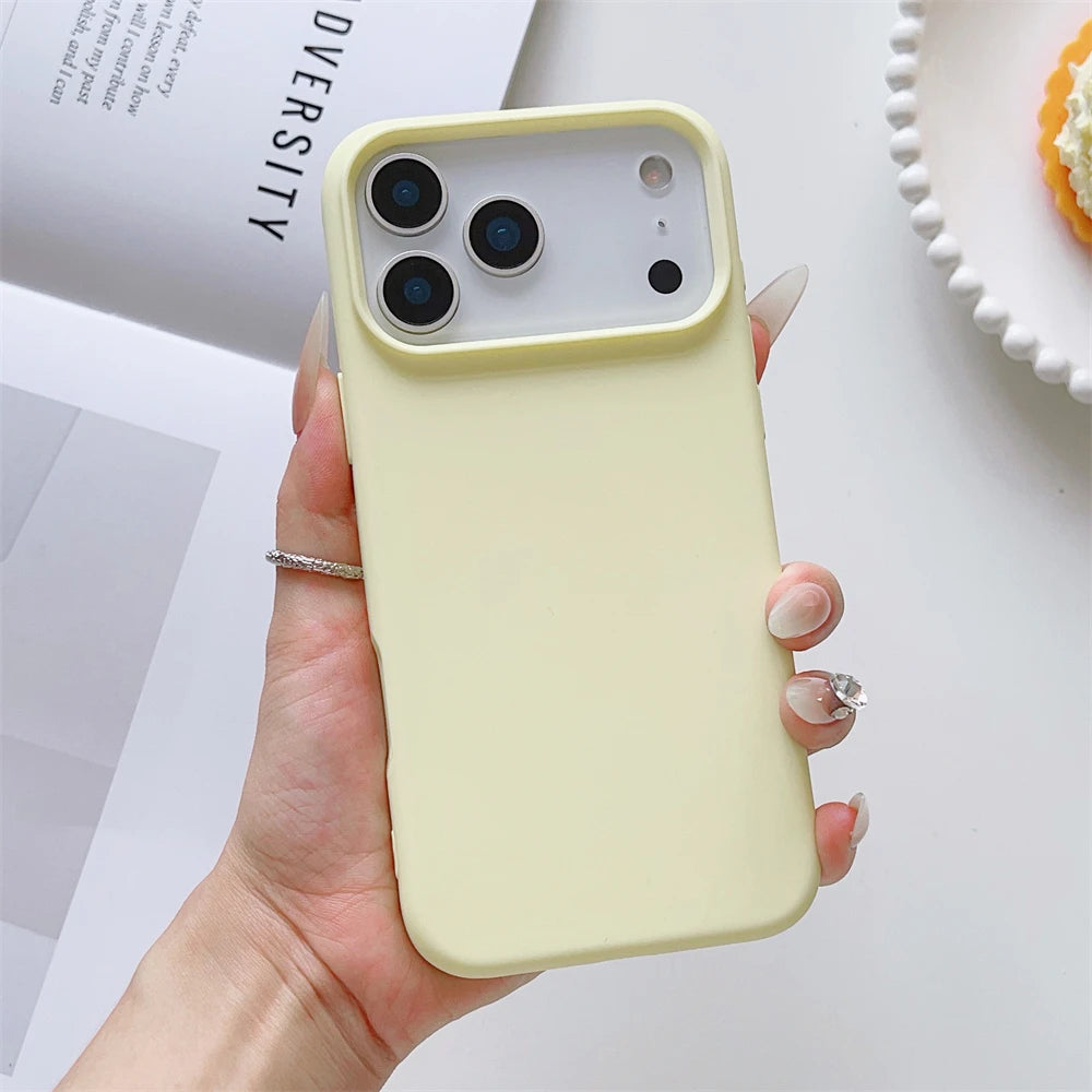 Matte Candy Color Phone Case for iPhone 17 Air 16 16E 15 Pro Max Liquid Silicone Shockproof Protection Skin Feeling Solid Cover