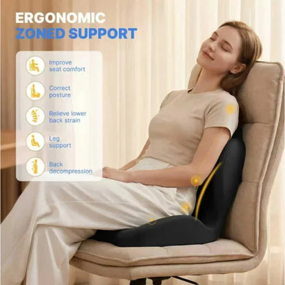 Ergonomic Coccyx Seat Pad Memory Foam Cushion Sciatica Pain Relief Posture Correction Mat for Home Office Car Wheelchair
