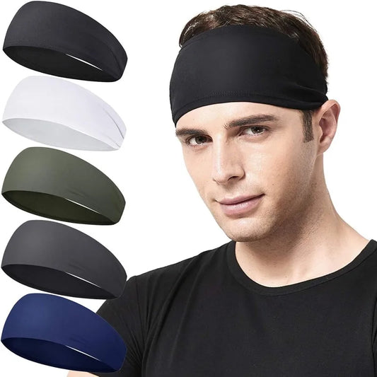 Stretch Sports Headband Sweatband for Gym, Running, and Yoga