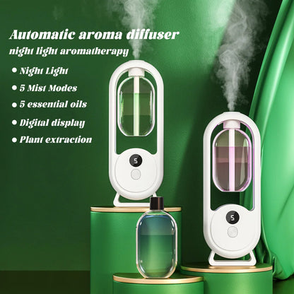 Rechargeable portable aromatherapy diffuser diffuser machine, aromatherapy essential oil, refreshing agent, deodorizer, 5-speed