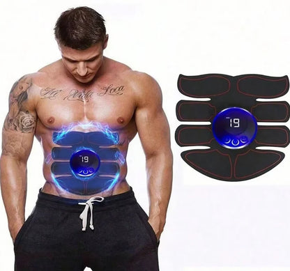 EMS Abdominal Muscle Stimulator Fitness ABS Arm Training Patches Muscle Exercise Instrument USB Charging Home Men