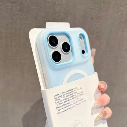 Original Candy Color 2IN1 For Magsafe Wireless Charging Case For iPhone 17 16 15 14 13 12 11 Pro Max 16PLUS 17AIR Magnetic Cover