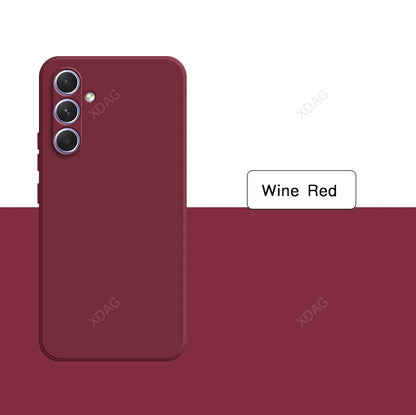 Original Solid Color Back Cover for Samsung Galaxy A54 A34 A24 A14 A04 A04S A73 A53 A33 A23 A13 4G 5G Liquid Silicone Phone Case