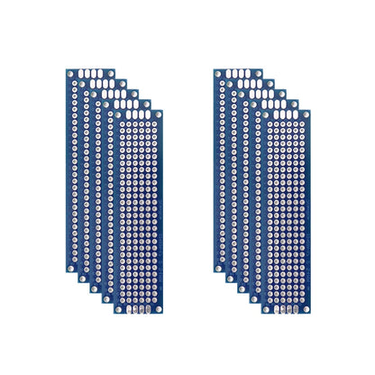 5/10PCS PCB Board Prototype Board Blue 2x8/3x7/4x6/5x7/7x9cm Double Sided Circuit Boards For DIY Soldering Project
