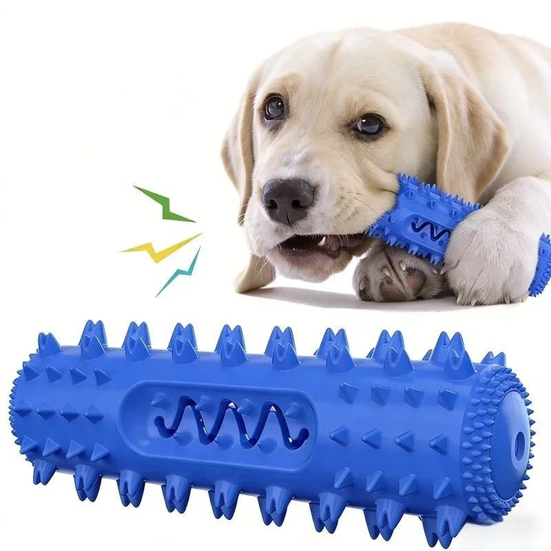 Dog Teething Toy Chew Stick Bite Resistant Fun Leak Proof Food Toy Pet Teether Cleaner Stick