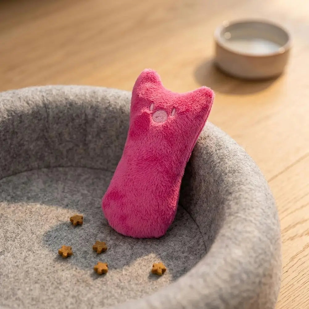 2026 New Teeth Grinding Catnip Toys Funny Interactive Plush Cat Toy Claws Thumb Bite Cat Mint Pet Kitten Chewing Toy For Cats
