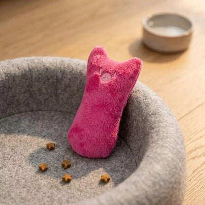 2026 New Teeth Grinding Catnip Toys Funny Interactive Plush Cat Toy Claws Thumb Bite Cat Mint Pet Kitten Chewing Toy For Cats