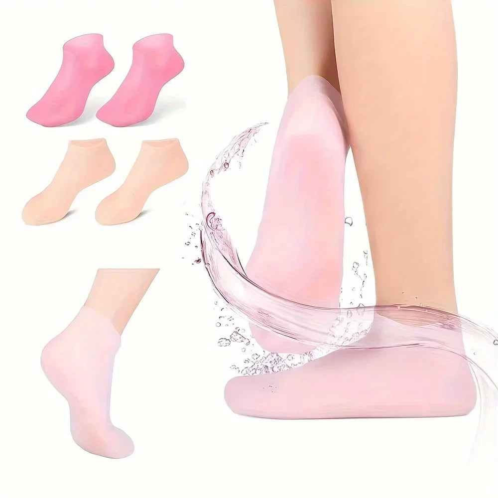 Socks Exfoliating Moisturizing Anti Dry Cracked Plantar Protection Socks ExfoliatingSilicone Socks Foot Skin Care Elastic Socks