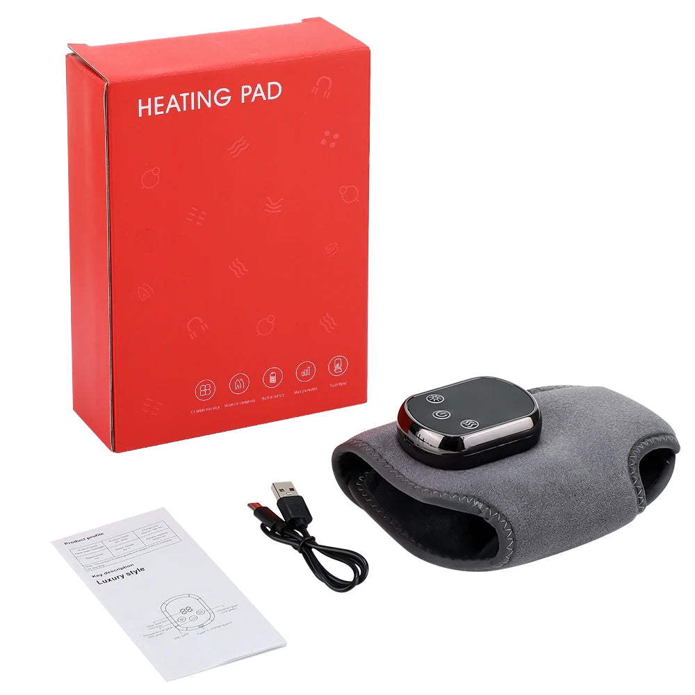 Electric Foot Massager Vibration Relaxation Ankle Massager Warm Hot Compress Ankle Brace Joint Sprain Support Ankle Protection