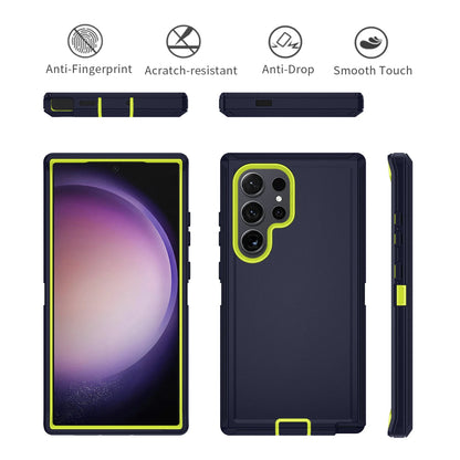 For Samsung Galaxy S25 S24 S23 S22 S21 S20 FE Plus Ultra Note 20 Armor Shockproof Defender Phone Case Hard PC+TPU Back Cover