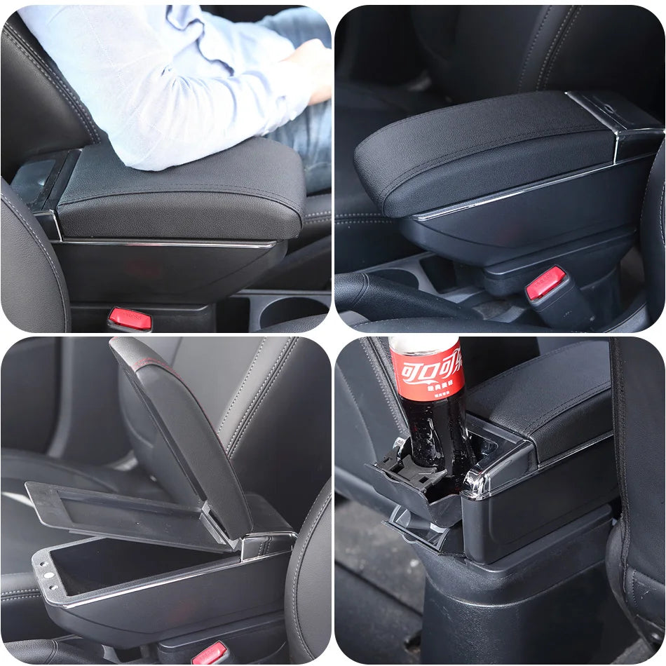 Universal Car Armrest Central Universal Model Armrest Box Car Accessories Storage Box Modification Retrofit Parts