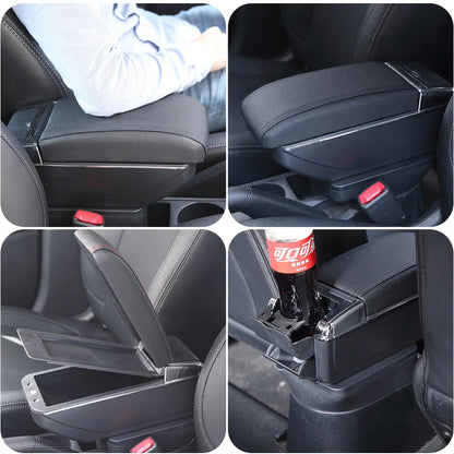 Universal Car Armrest Central Universal Model Armrest Box Car Accessories Storage Box Modification Retrofit Parts