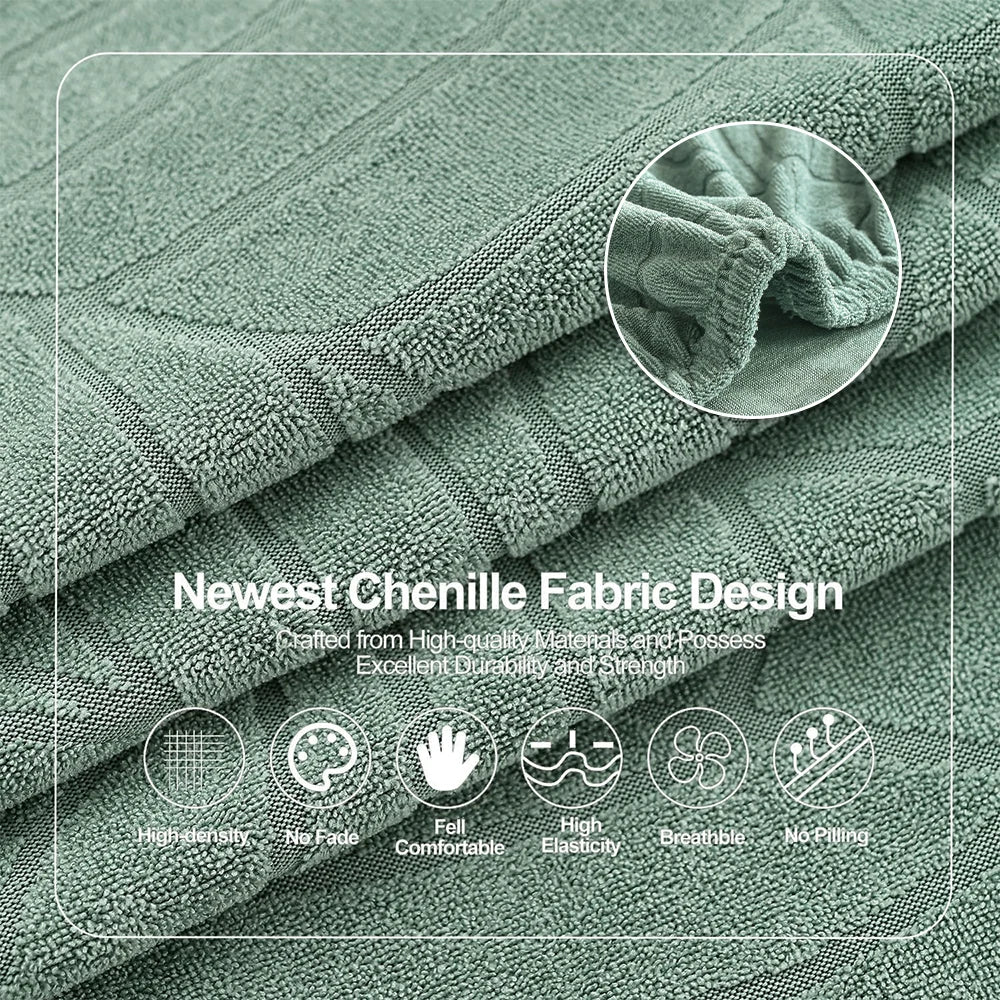 Waterproof Stretch Sofa Cushion Cover Jacquard Fabric Pure Sofa Cover Removable Protector Couch Cover Chaise Lounge Living Room