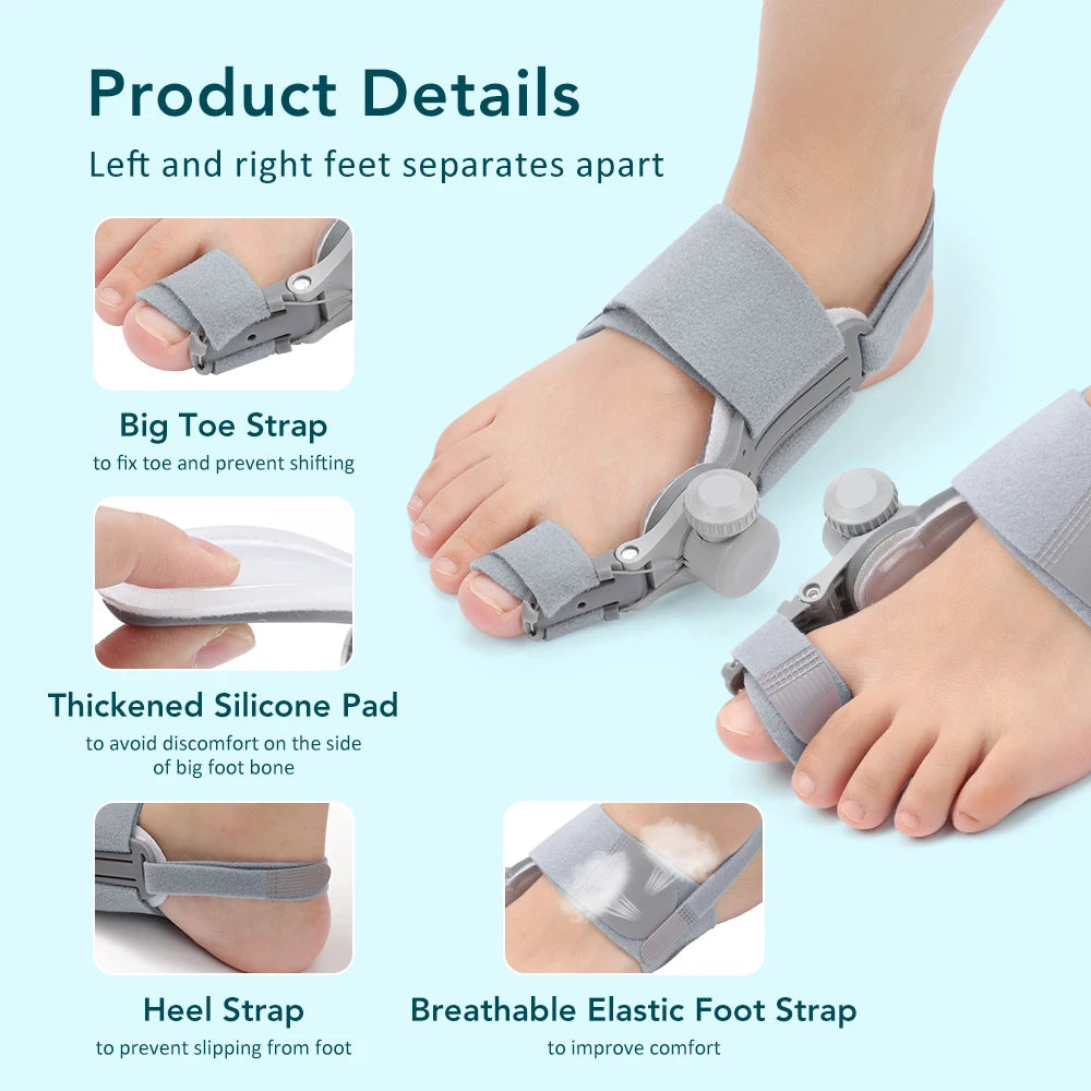 Toe Adjuster Orthotics Bone Thumb Adjustable Hammer Protector Hallux Valgus Adjuster Bunion Adjuster Orthopedic Tool Care