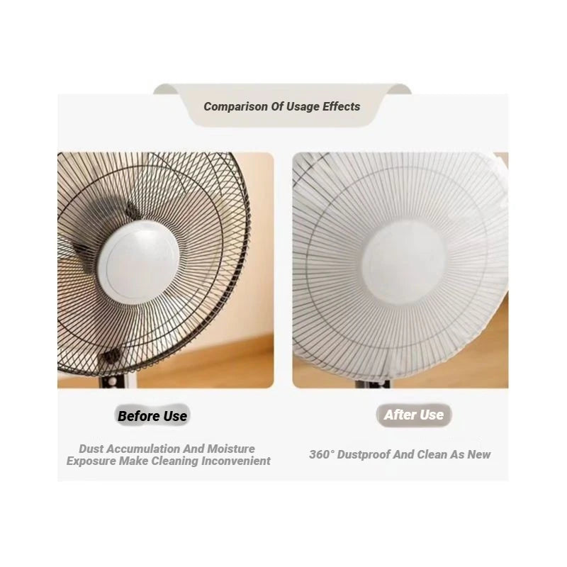 Waterproof Dustproof Wear Resistant Round Washable Electric Fan Dust Bag Household Protective Cover