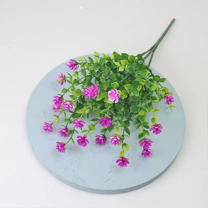 1/3 Bundle Artificial Flowers Outdoor Shrubs Plants UV Resistant Fake Flower Greenery for Office Kitchen Wedding Hotel Decor
