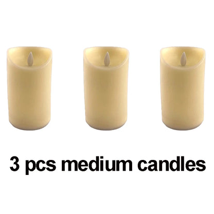 Moving Wick LED Candle Glowing Dancing Flame Candles Kid & Pet Safe Decoration Wholesale Electric Candle for Wedding Party Decor