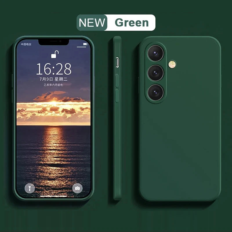 Phone Case Galaxy S25 S24 S23 Ultra Case Soft Liquid Silicone Samsung Galaxy S25 S24 S23 S22 Ultra Plus S23Ultra S24Ultra Cases
