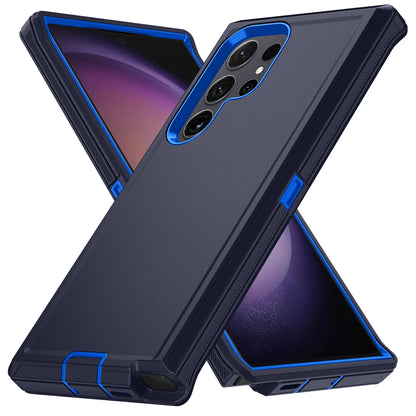For Samsung Galaxy S25 S24 S23 S22 S21 S20 FE Plus Ultra Note 20 Armor Shockproof Defender Phone Case Hard PC+TPU Back Cover