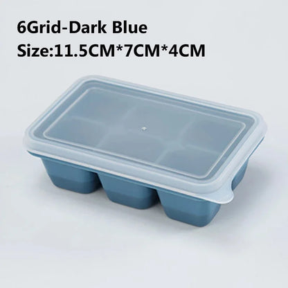 SoftAura 4/6/8/15/160 Grid Large Silicone Ice Cube Tray Food Grade Jumbo Ice Maker Mold Square Ice Tray for Home Kitchen DIY