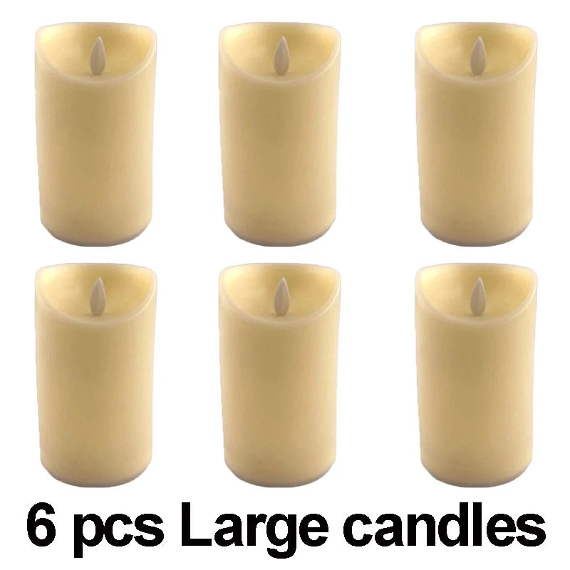 Moving Wick LED Candle Glowing Dancing Flame Candles Kid & Pet Safe Decoration Wholesale Electric Candle for Wedding Party Decor