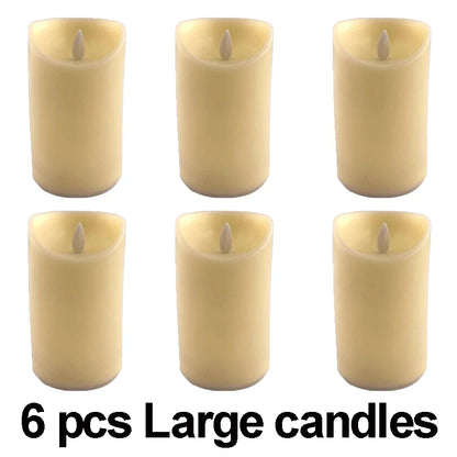 Moving Wick LED Candle Glowing Dancing Flame Candles Kid & Pet Safe Decoration Wholesale Electric Candle for Wedding Party Decor