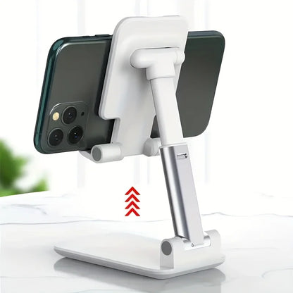 1Pc desktop lazy mobile phone holder can be freely retractable and adjusted, portable folding storage does not occupy an area, the lifting rod is smoothly locked and does not slip, universal for tablets and mobile phones