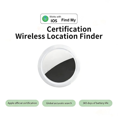 Dual OS Bluetooth Anti-Lost Tracker, Compatible with iOS Find My & Android, Sound Alarm Locator for Keys Phones & Personal Items