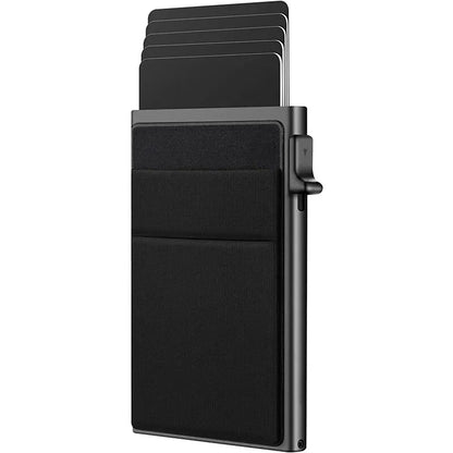 Rfid Credit Card Holder Men Thin Slim Mini Minimalist Wallets Luxury Metal Bank ID Cardholer Case Wallet for Men Carteras \[]pl/
