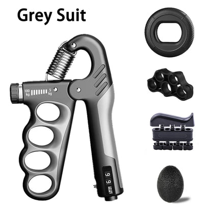 Adjustable Hand Grip Strengthener with Mechanical Counter