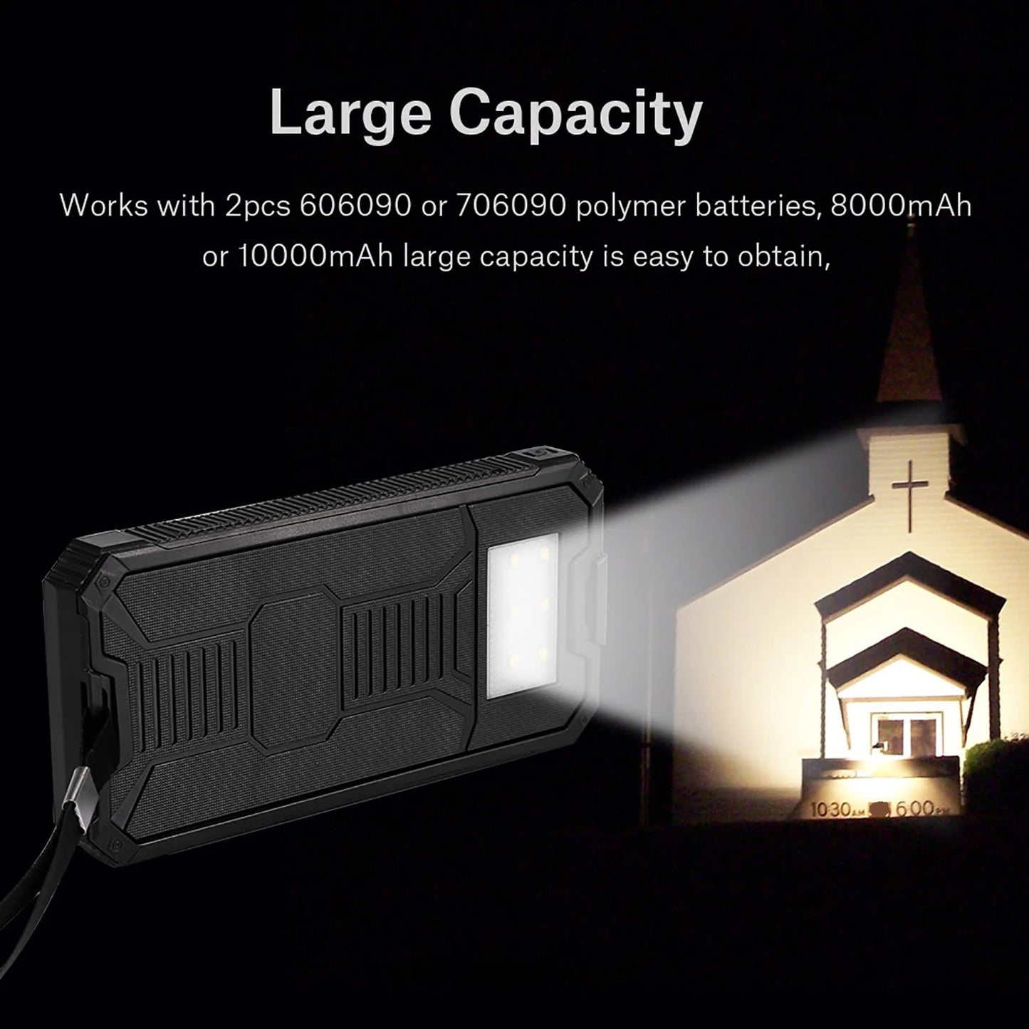 New Portable 20000mAh Fast Charging Dual USB Polar Power Bank Case DIY Kit Solar Power Bank Case Power Bank