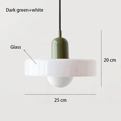 Nordic Glass Bauhaus Dining Room Chandelier Living Room Bedroom Bar Retro Coffee Shop Decoration Chandelier Lighting Fixtures