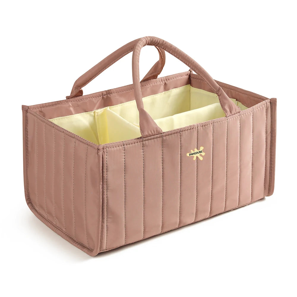 PANGDUBE Fashion Diaper Stackers & Caddies Waterproof Baby Diaper Organizer Bag Foldable Storage Bag for Baby Things