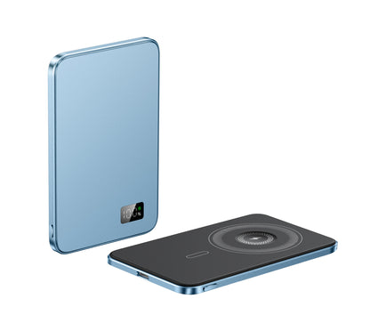 New Ultra thin Alloy Powerbank Magnetic Power Bank Wireless Fast Charger For Magsafe Backup battery For iWatch Serise iPhone 16