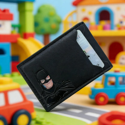 Men's Laser Cut Card Holder, Multi-Card Slot Design - Suitable For Office Workers And Superhero Fans, Perfect For Storing Business Cards And ID Cards