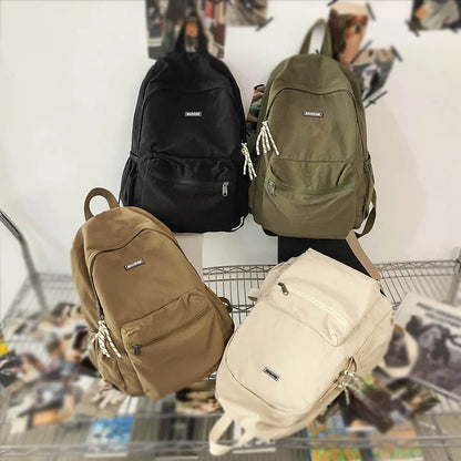 2025 New Foldable Backpack for Women, Large Capacity Backpack, Simple Korean Version Computer Backpack