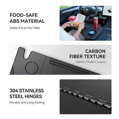 YZ For Tesla Model 3 Highlan Modle Y X S 2018-2026  Steering Wheel Laptop Tray Travel Desk Portable Office Table Car Accessories