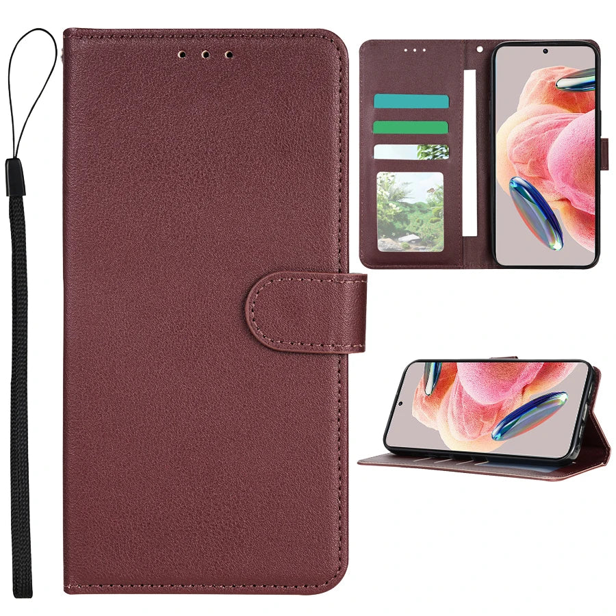 Wallet Card Slot Stand Magnetic Flip Leather Case For Xiaomi 14T 13T Redmi 14C 13C 12C 10C Note 14 Pro+ 14S 13 12 12S 11 10 Pro