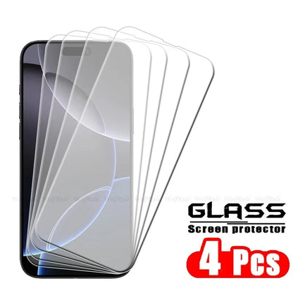 1/2/3/4Pcs For iPhone 17 Pro Max Glass iPhone 17 Tempered Glass Transparent Clear 9H Protective Screen Protector iPhone 17 Air
