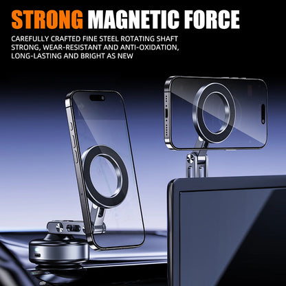 Vacuum Magnetic Suction Cup Car Mobile Phone Mount Universal Folding Phone Stand Universal Auto Phone Stand for 4-7 Inches