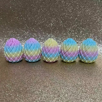 3D Printing Dragon Egg Stress Relief Model, Deformable Twist Egg, Creative Stress-Relief Gadget Desk Ornament