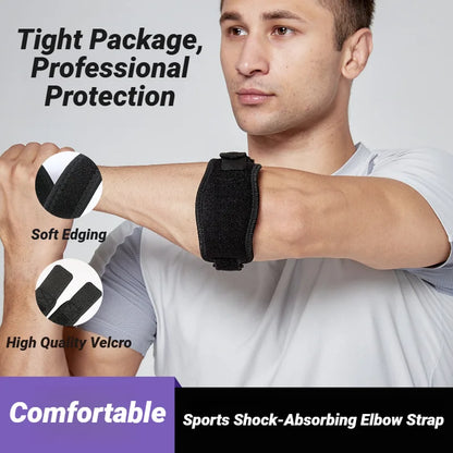 1Pc Adjustable Elbow Brace - Sports Compression Arm Support For Basketball, Tennis, Volleyball, Golf Unisex Fitness Tool