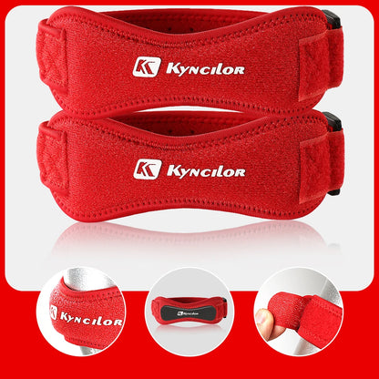 1PC Patella Kneecap Band Adjustable Silica Gel Knee Tendon Strap Protector Knee Pad Running Sports Cycling Gym Knee Support